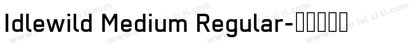 Idlewild Medium Regular字体转换